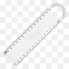 Download Hd 15cm Ruler With Protractor Bd7284 - png