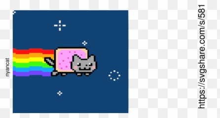 Nyancat - Svgsharecom Nyan Cat Wallpaper 4k Png,Nyan Cat Png