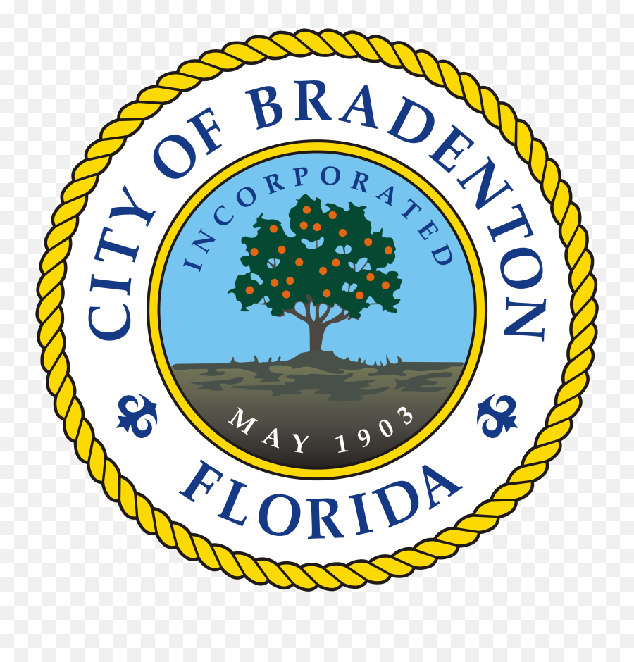 Seal Of Bradenton Florida - City Of Bradenton Florida Png,Florida Png