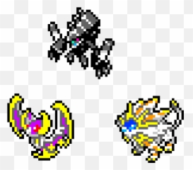 Pixel Art Pokemon Necrozma Png Solgaleo