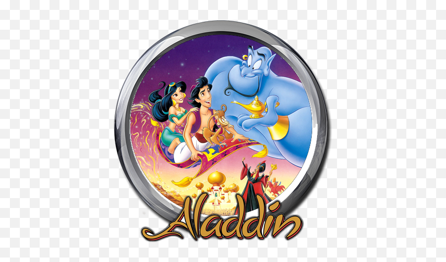 Disneys Aladdin - Aladdin And The Genie And Jasmine Png,Aladdin Png