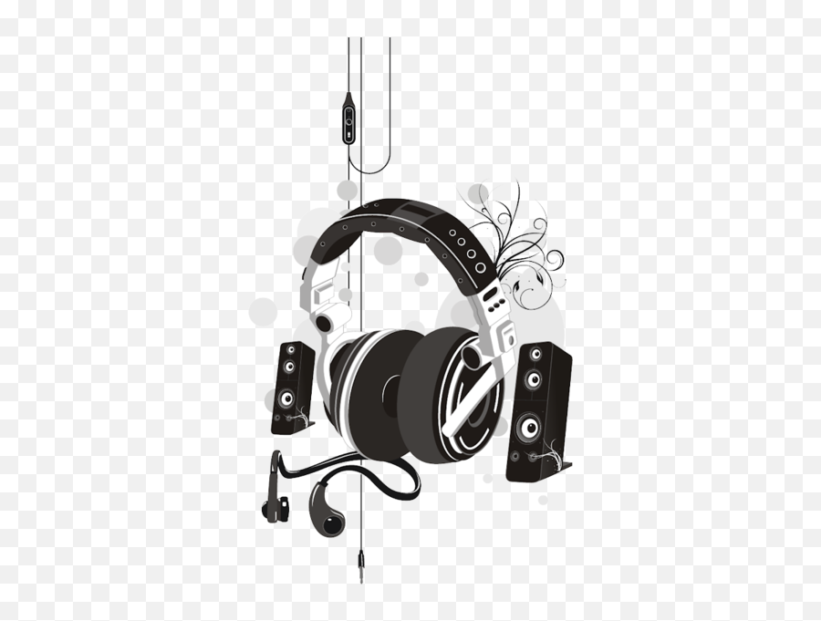 Headphones Speakers Vector Psd Official Psds - Music Vector Png,Headphones Vector Png