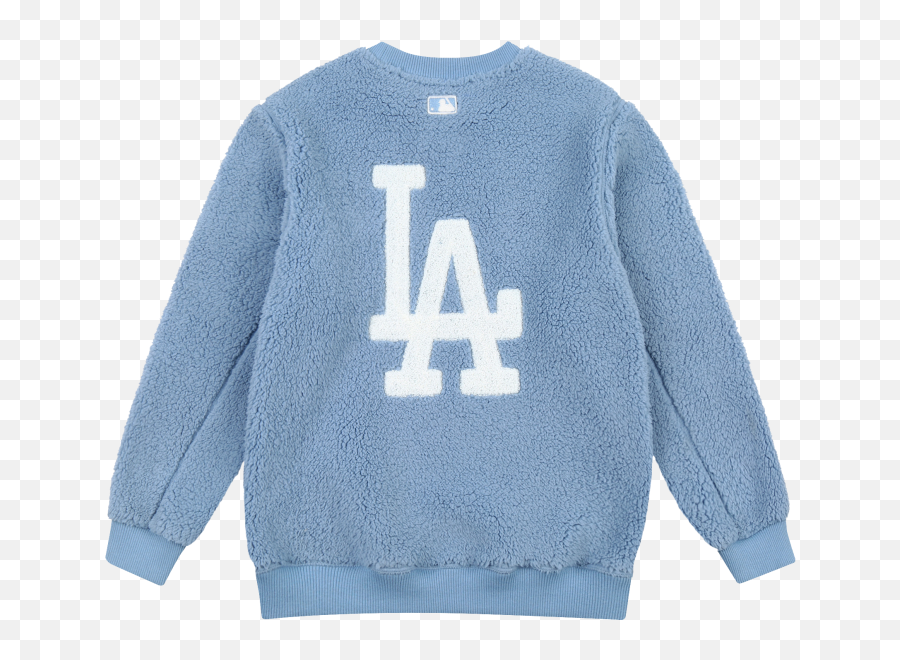 Big Logo Boucle Embroidery Wool Fleece Sweatshirt La Dodgers - Bershka Bts Png,Dodgers Logo Png