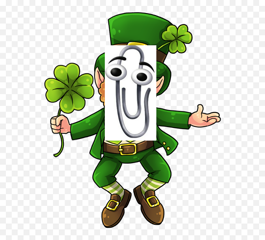 Photoshopped A Quick Irish Clippy - Transparent Background Leprechaun Png,Clippy Png