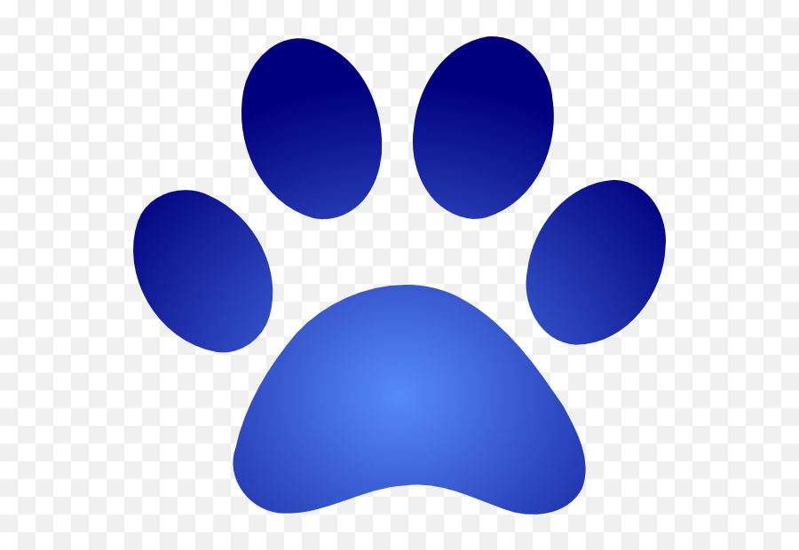 Panther Clipart Blue - Logo Blue Paw Print Png,Blue Paw Logos