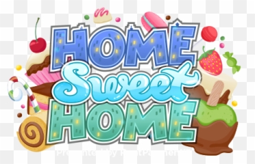 Download Home Sweet Sign Cartoon - Full Size PNG Image