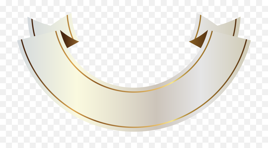 Download Hd Gold Banner Ribbon High Quality Images - White Gold Banner Png,Gold Banner Png