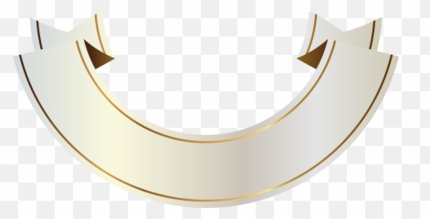 Download Hd Gold Banner Ribbon High Quality Images - White Png