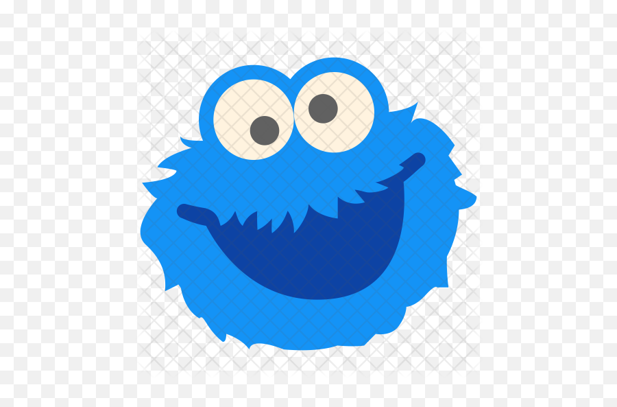 Cookie Monster Icon Of Flat Style - Cookie Monster Icon Png,Cookie Monster Transparent