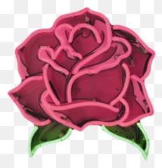 Roses Rosa Flor Flower Led Tumblr Neon - Sticker Transparent Png