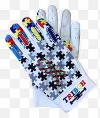 Vortex Batting Gloves Autism Awareness - Autism Awareness Batting Gloves Png,Autism Awareness Png