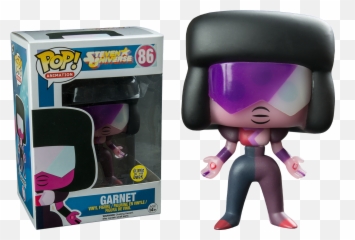 Steven Universe Glow - Inthedark Garnet Exclusive Pop Vinyl Figure Steven Universe Glow In The Dark Pop Vinyl Png,Steven Universe Garnet Png