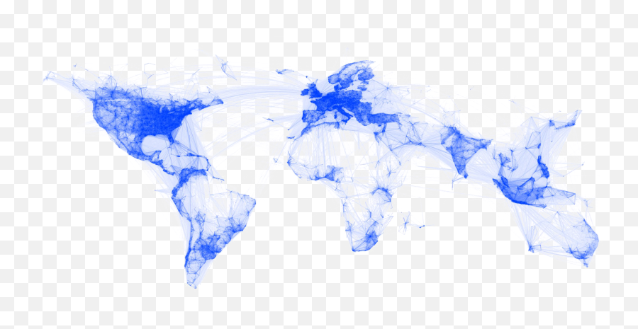 World Map Png Transparent Images All - Facebook Friendship Map,World Map Png Transparent Background
