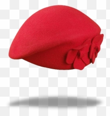 Download Red Wool Beret - Beanie Full Size Png Image Pngkit Beanie,Beret Png