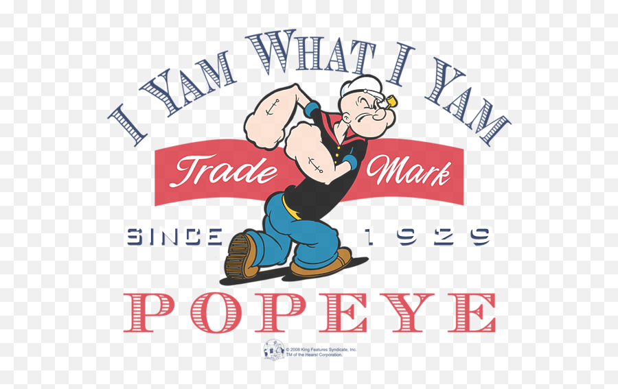 Popeye - I Yam What I Yam Tshirt Popeye I Yam What I Yam Shirt Png,Yam Png