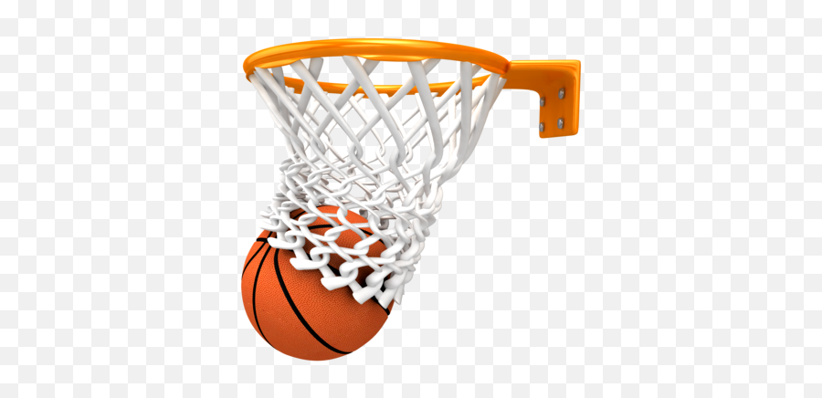 Basketball And Net - Basketball In Hoop Png,Basketball Rim Png