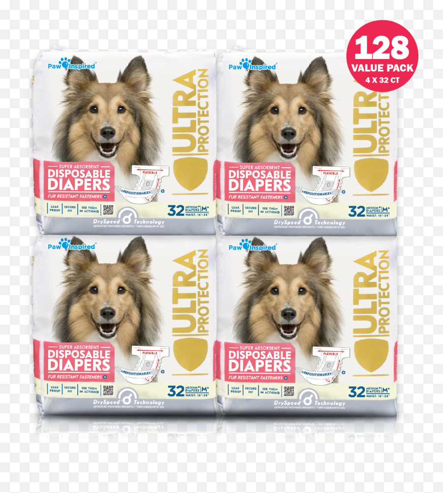Paw Inspired Disposable Dog Diapers Female Puppy Doggie Cat For Dogs In Heat Period That Stay - Dog Supply Png,Icon Pee Proof Underwear Coupon