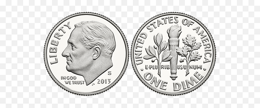 Download Ten Cent Coin - 2019 Kennedy Half Dollar Png,Dime Png