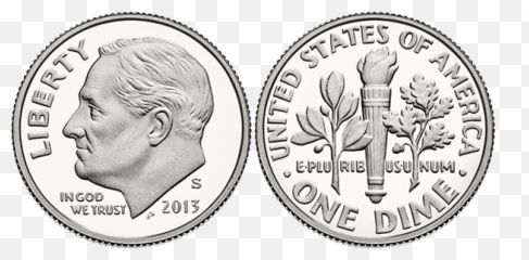 Download Ten Cent Coin - 2019 Kennedy Half Dollar Png,Dime Png