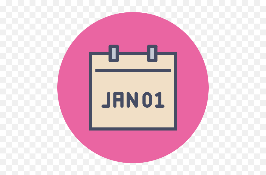 January Calendar Date Event - Language Png,Pink Calendar Icon