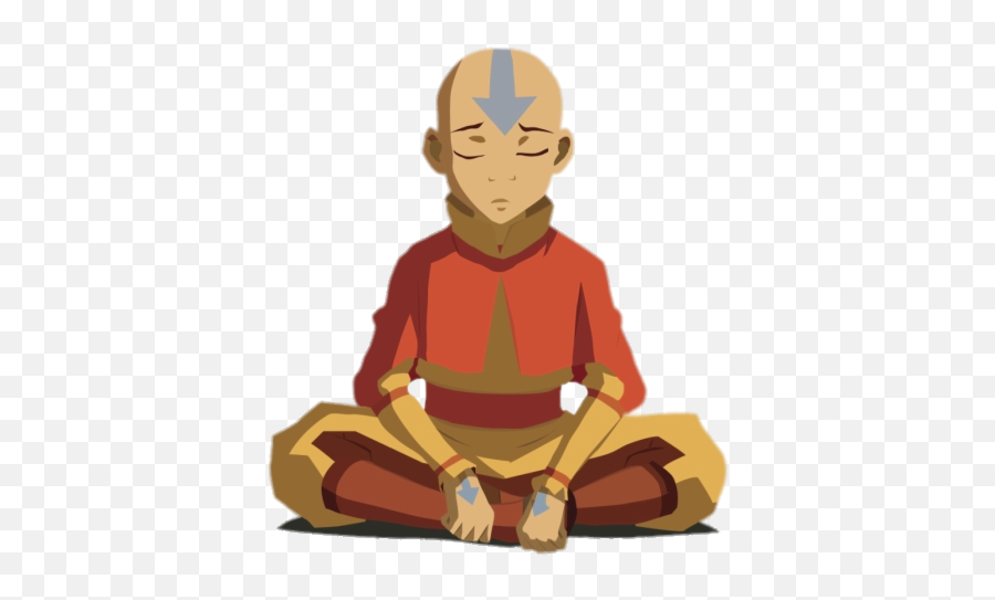 Avatar Aang Meditating Png Image