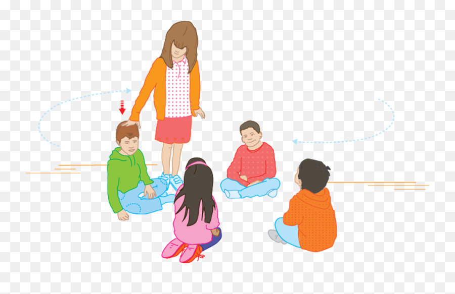 Kids Playing Duck Goose Game - Duck Duck Goose Clipart Png,Kids Playing Png