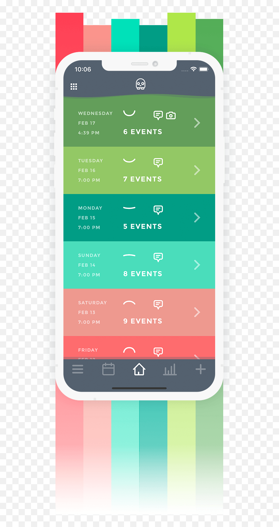 Mood Tracker App Moodistory The 1 Privacy - Mood Tracker Colors App Png,Green Phone Icon On Apple Watch