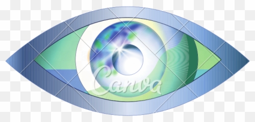 The Eye Looks In World Vision Vector Logo Design - Circle png