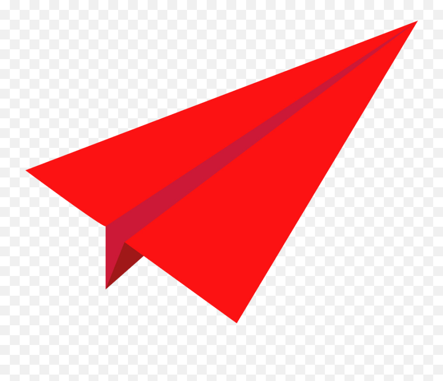 Red Paper Airplane Png Transparent - Clipart World Clipart Red Paper Plane,Paper Airplane Icon Png