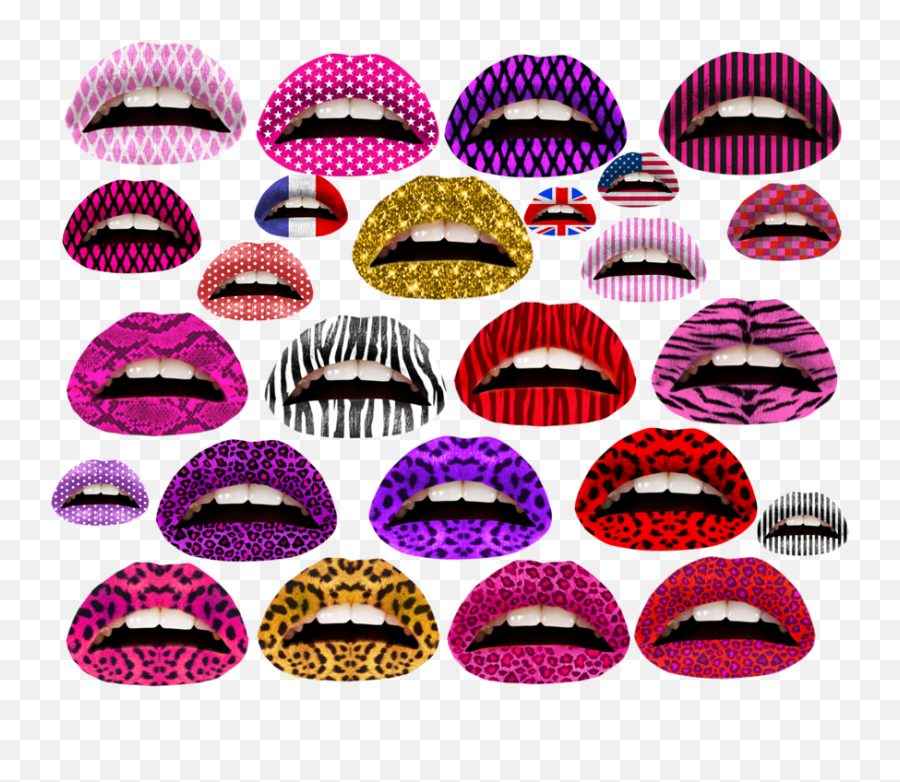 Makeup Tips And Trends Temporary Lipstick Tattoo Trend - Violent Lips Png,Lip Print Png