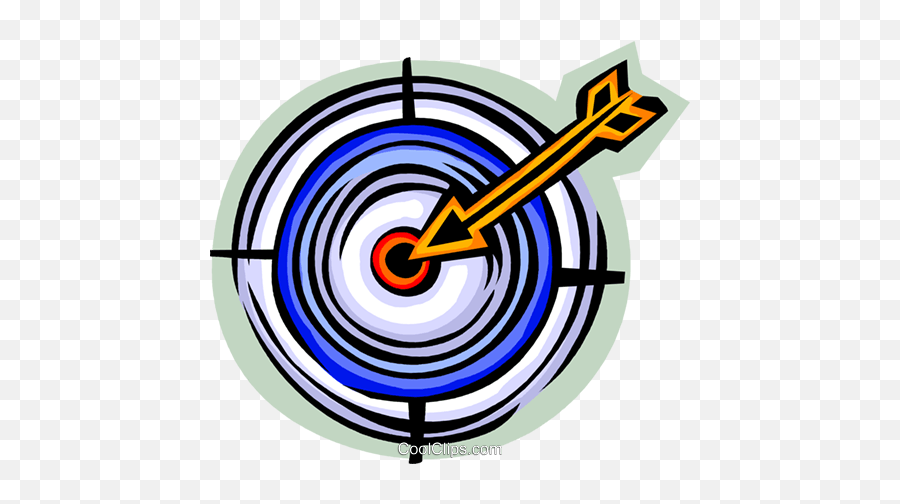 Target And Arrow Royalty Free Vector Clip Art Illustration - Target Png,Target Icon Vector