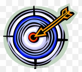 Target And Arrow Royalty Free Vector Clip Art Illustration - Target png