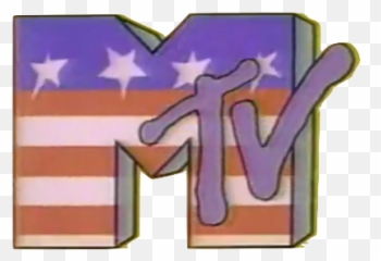 Music Myposts Mtv Transparent American - Mtv Logo Transparent 80s Png,American Flag Logo