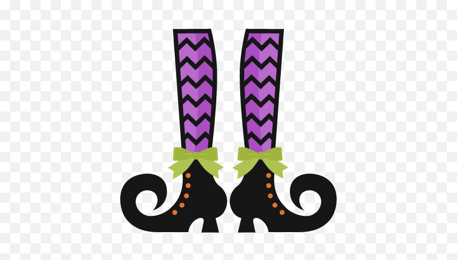Clipart Cute Halloween Witch - Witches Legs Clipart Png,Legs Png