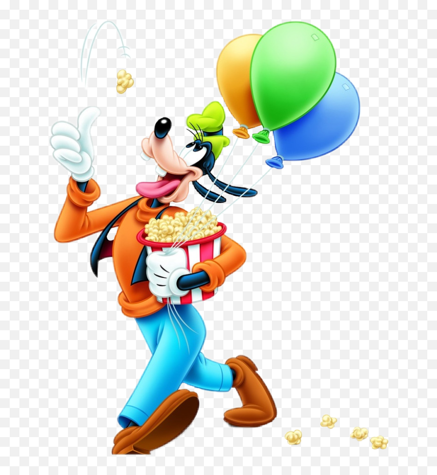 Goofy Disney Amusementpark Balloons Popcorn - Happy Birthday Grayson Png,Goofy Transparent Background