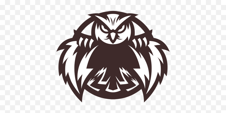 Owl Eagle Badge Sticker - Coruja Png Logo,Eagle Logo Transparent