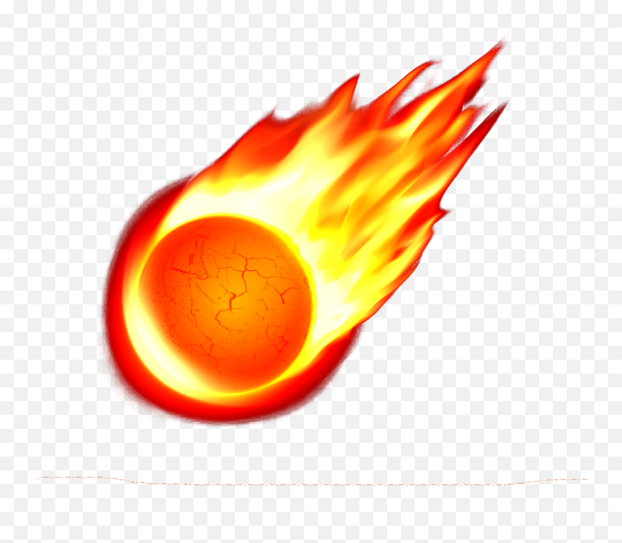 Meteor Png - Fireball Png,Asteroid Transparent Background