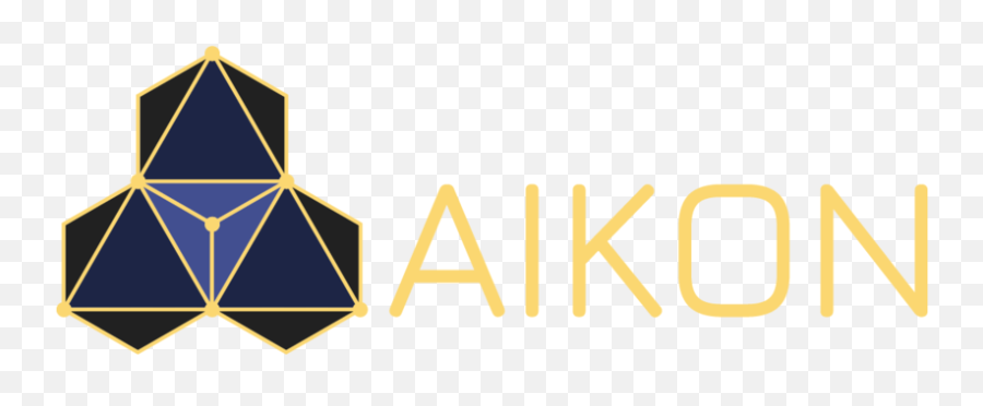 Download Aikon Logo Horizontal Gold - University Of Akron Sticketr Png,Gold Triangle Png