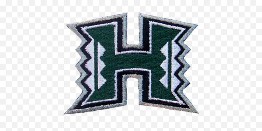 H Logo Embroidery Patch - Mascot University Of Hawaii Png,Logo Stitch
