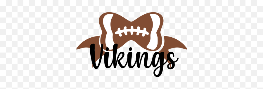 Vikings Football Bow Svg Graphic - Calligraphy Png,Feminine Logos