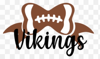 Vikings Football Bow Svg Graphic - Calligraphy Png,Feminine Logos