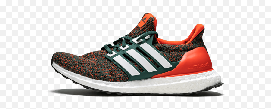 Ultra Boost U201cmiami Hurricanesu201d - Miami U Ultra Boost Png,Miami Hurricanes Logo Png