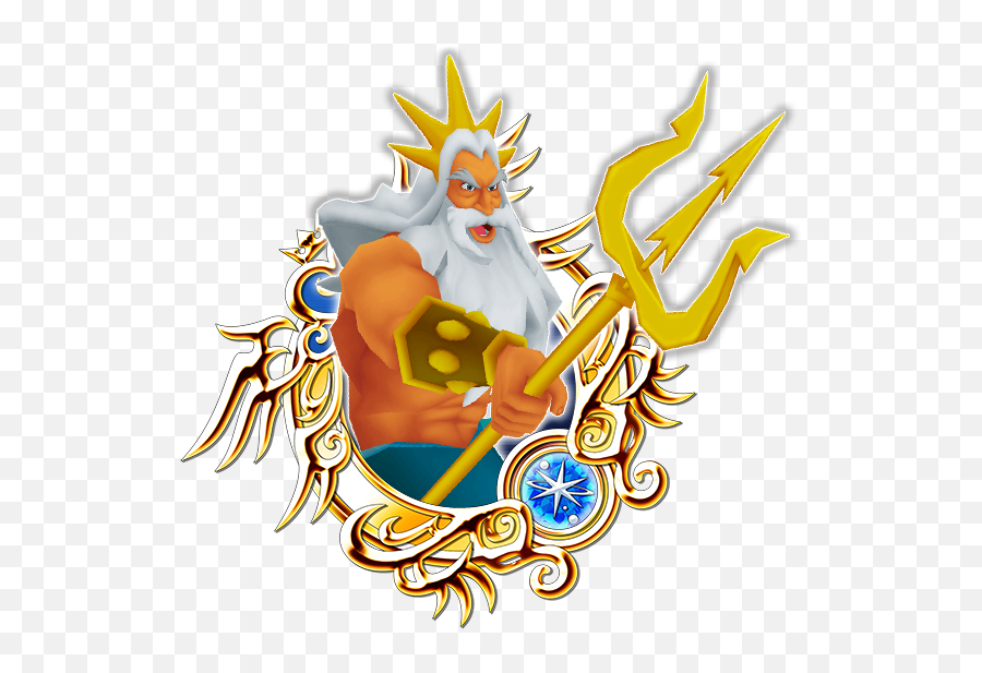 King Triton - Khux Wiki Kingdom Hearts Namine Medal Png,The Little Mermaid Png