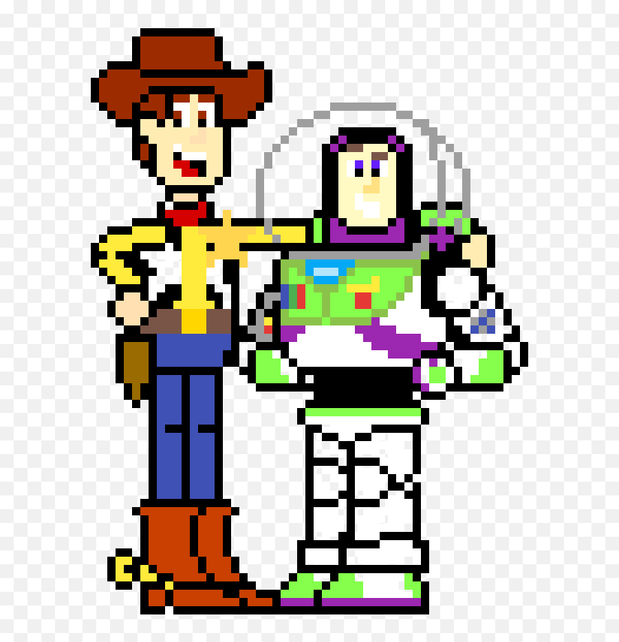 Pixilart - Toy Story Woody And Buzz Lightyear By Elliott123456 Baja Mexicana Png,Woody And Buzz Png