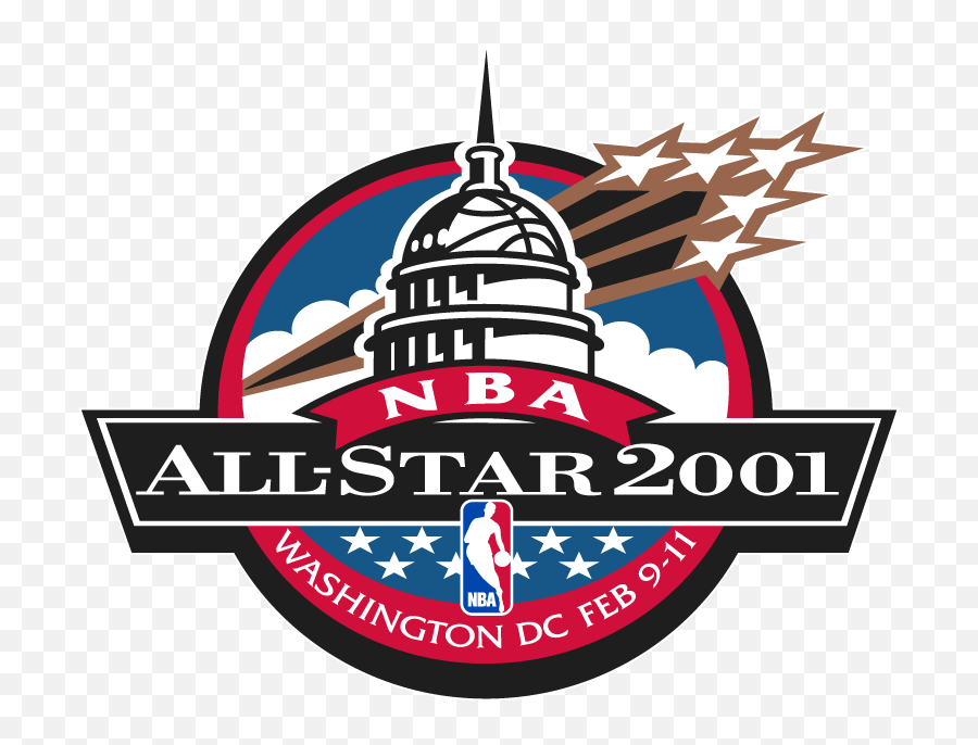 Nba All - Star Game Primary Logo National Basketball 2001 Nba Game Png,Basketball Logos Nba