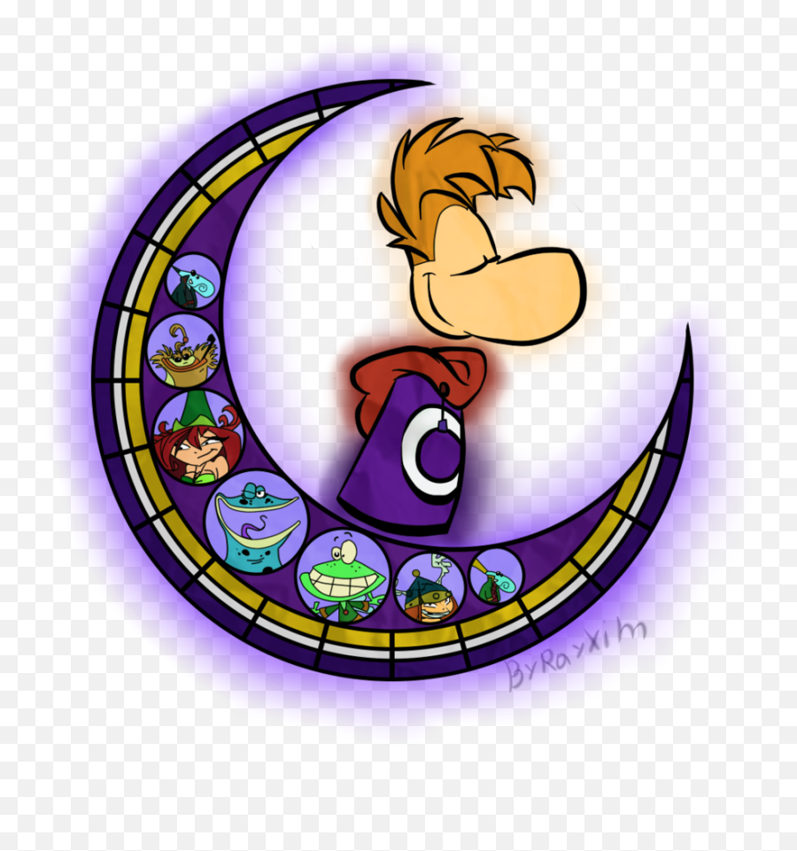 Rayman By Rayxim - Stained Glass 876x911 Png Clipart Stained Glass Rayman,Stained Glass Png