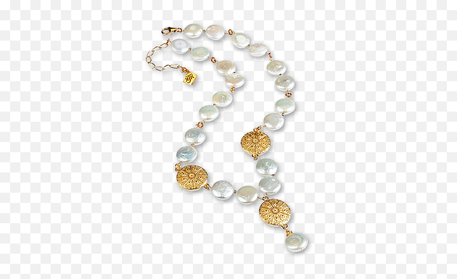 Eisenhower Coin Pearl Necklace - Necklace Png,Pearl Necklace Png