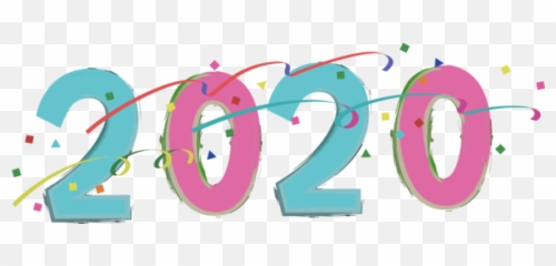 Download New Year Text Pink Font For Happy 2020 Day Hq Png - 2020 Animated Transparent Png,New Day Png