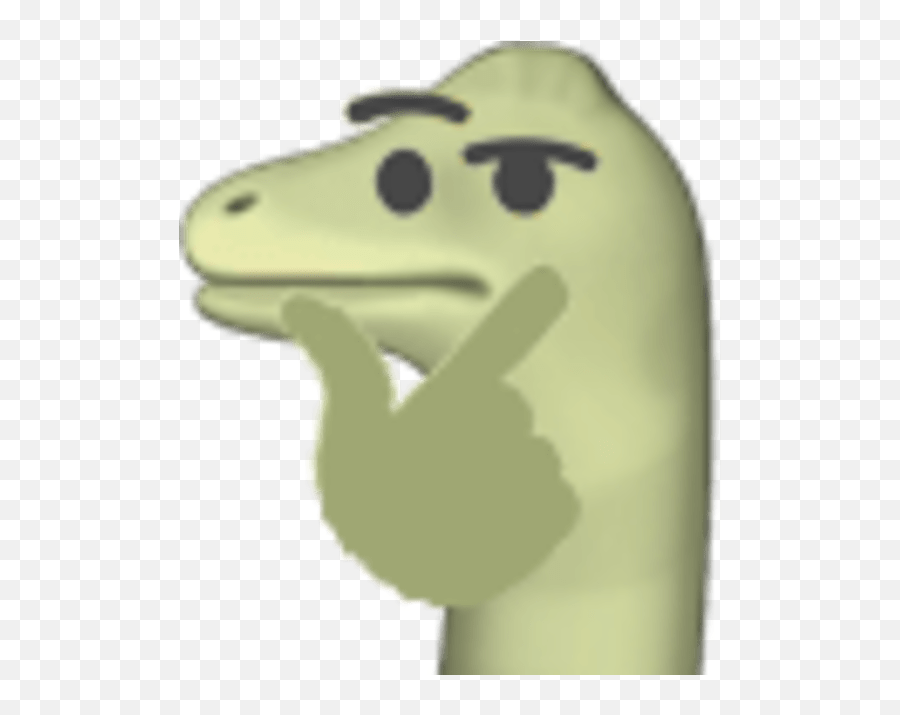 Download Hd Raptor Thinking Emoji Transparent Png Image - Raptor Emoji,Thinking Emoji Transparent