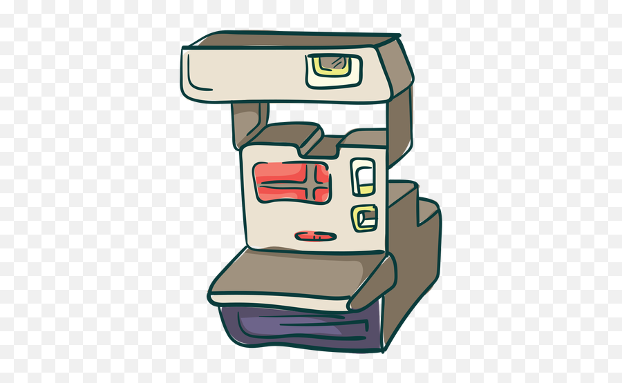 Instant Picture Analog Camera Cartoon - Vertical Png,Cartoon Camera Png